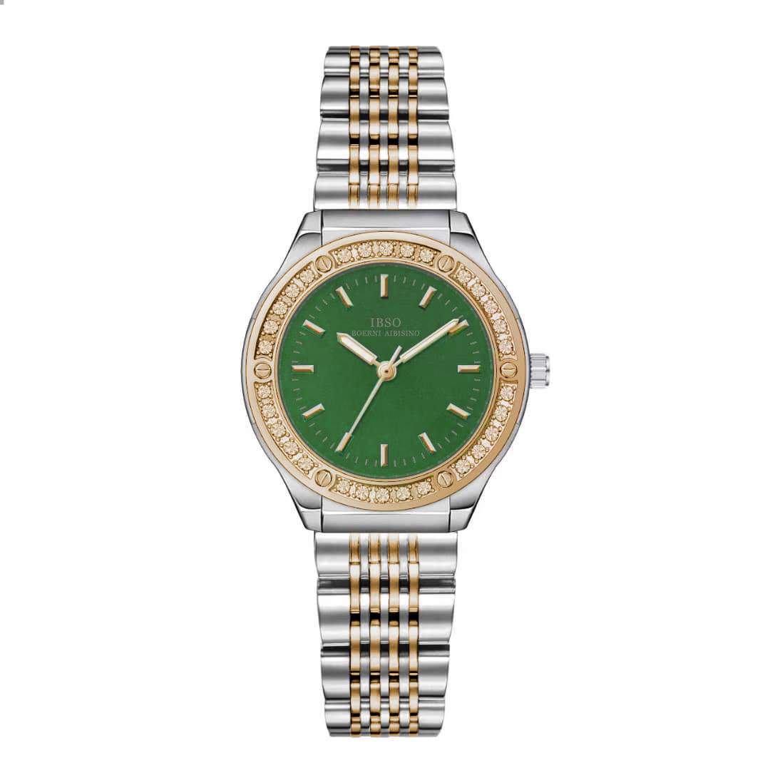 IB6638L-SilverRoseGold-Green